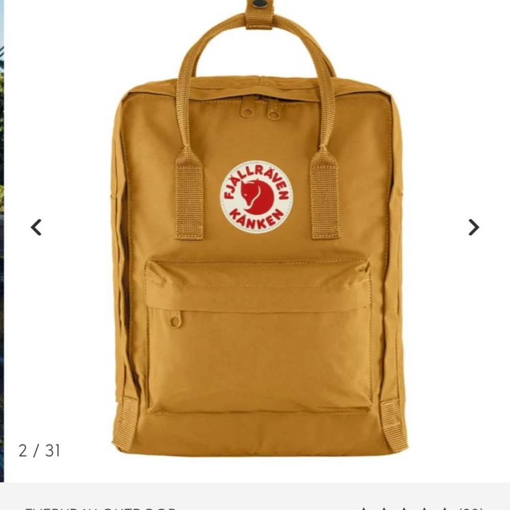 Classic Kånken backpack - Mustard Yellow - 8.5/10 condition
